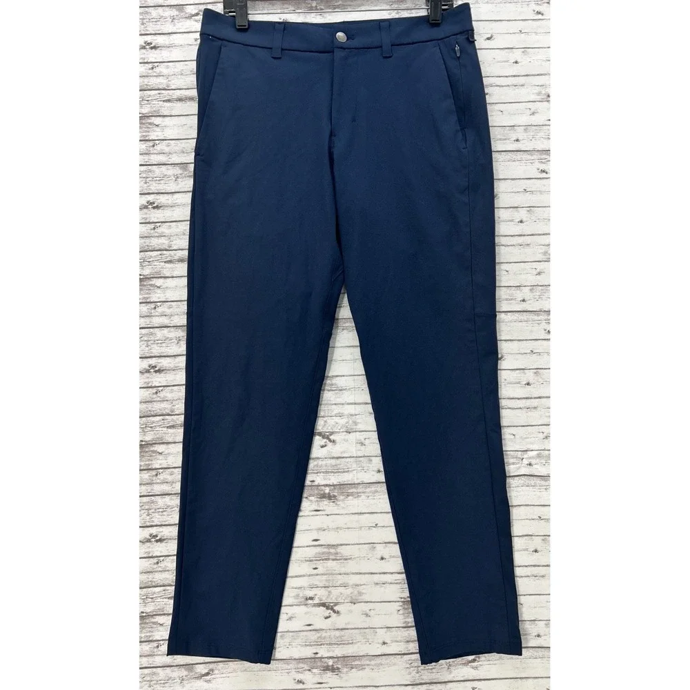 Lululemon ABC Commission Pants Mens 31X29 Blue Warpstreme Chino Slim LM5AF1S